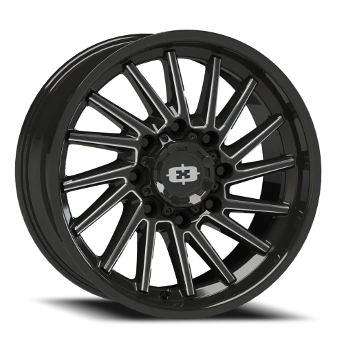 Vision 306 22x12 -51 8x170mm 125.2mm Gloss Black Milled Spokes