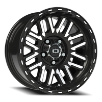 Vision 348 15x7.5 -12 5x114.3mm 83mm Gloss Black Machined Face