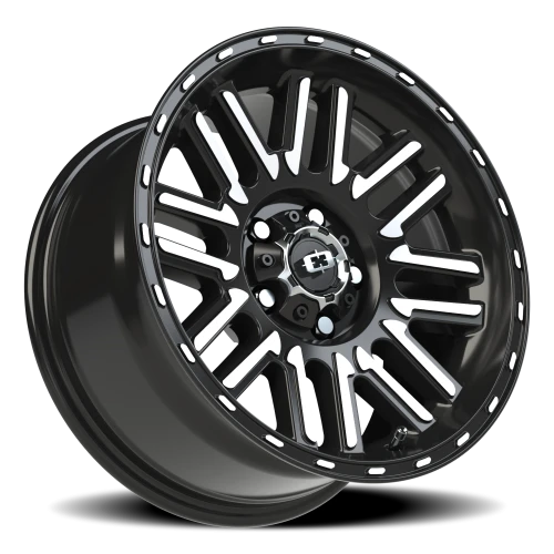Vision 348 16x8 +0 5x127mm 78.1mm Gloss Black Machined Face
