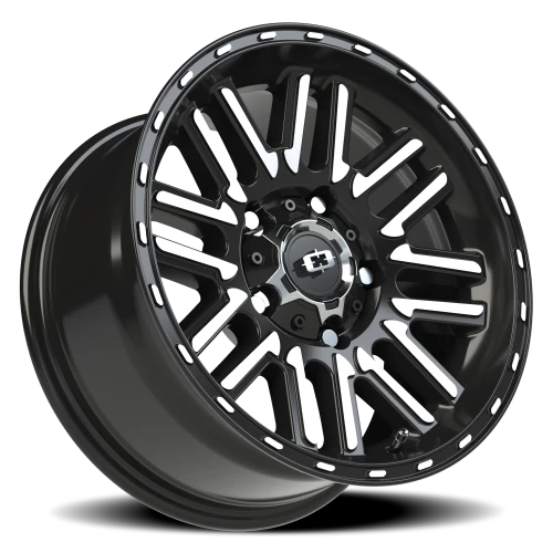 Vision 348 16x8 +0 5x139.7mm 110mm Gloss Black Machined Face