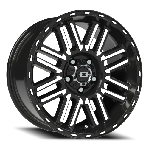 Vision 348 17x8.5 +0 5x114.3mm 83mm Gloss Black Machined Face