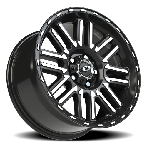 Vision 348 17x8.5 +0 5x114.3mm 83mm Gloss Black Machined Face