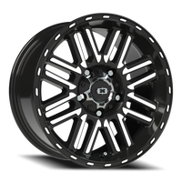 Vision 348 17x8.5 +18 5x139.7mm 108mm Gloss Black Machined Face
