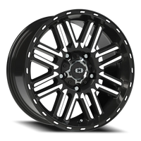 Vision 348 18x8.5 +18 5x150mm 110.2mm Gloss Black Machined Face