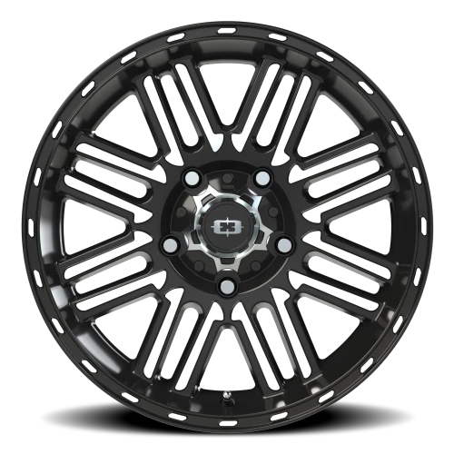 Vision 348 18x8.5 +18 5x150mm 110.2mm Gloss Black Machined Face