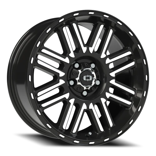 Vision 348 18x8.5 +0 5x127mm 78.1mm Gloss Black Machined Face