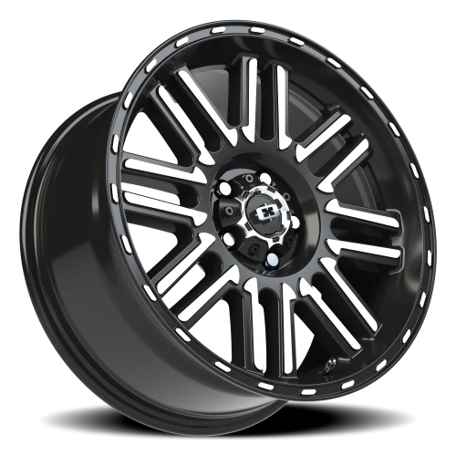 Vision 348 18x8.5 +0 5x127mm 78.1mm Gloss Black Machined Face
