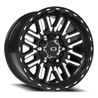 Vision 348 15x7.5 -12 6x139.7mm 110mm Gloss Black Machined Face