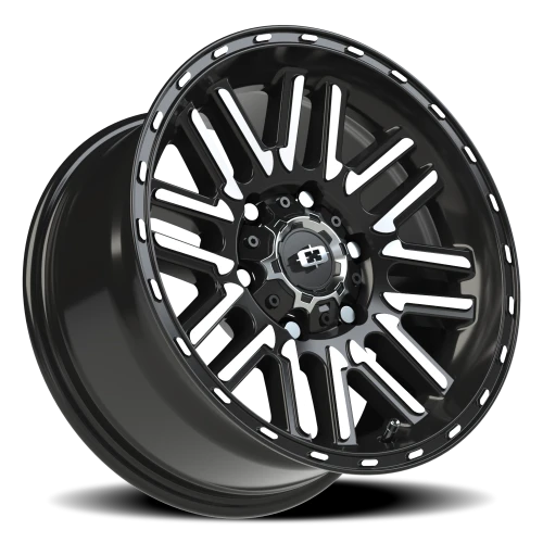 Vision 348 16x8 +0 6x139.7mm 110mm Gloss Black Machined Face