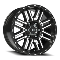Vision 348 17x8.5 +0 6x139.7mm 106.2mm Gloss Black Machined Face