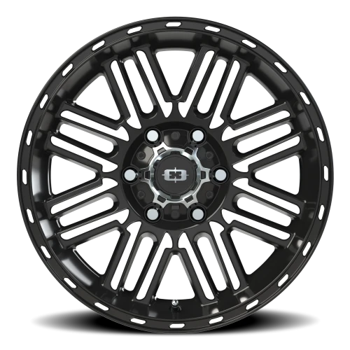 Vision 348 17x8.5 +0 6x139.7mm 106.2mm Gloss Black Machined Face