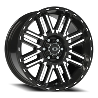 Vision 348 18x8.5 +18 6x120mm 66.9mm Gloss Black Machined Face