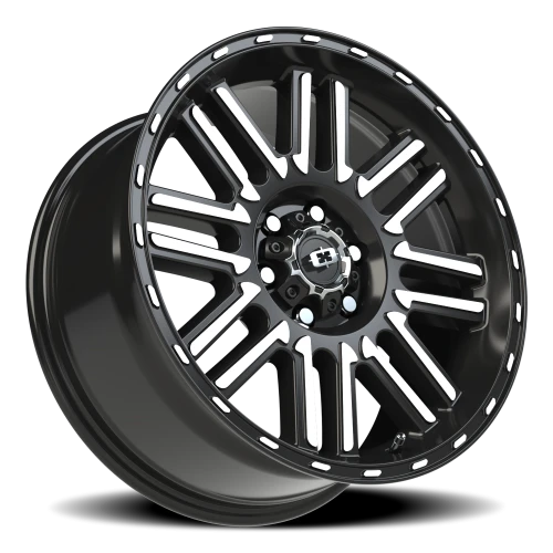 Vision 348 18x8.5 +18 6x120mm 66.9mm Gloss Black Machined Face