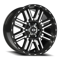 Vision 348 18x8.5 +0 6x139.7mm 106.2mm Gloss Black Machined Face