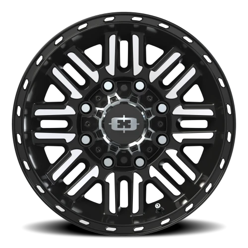 Vision 348 16x8 +0 8x165.1mm 125.2mm Gloss Black Machined Face