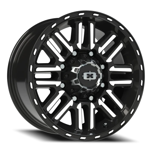 Vision 348 17x8.5 +0 8x165.1mm 125.2mm Gloss Black Machined Face