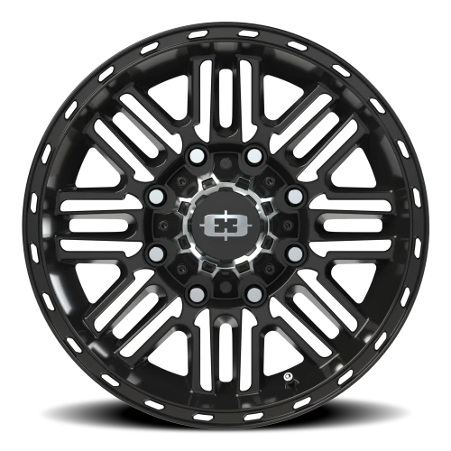 Vision 348 17x8.5 +0 8x165.1mm 125.2mm Gloss Black Machined Face