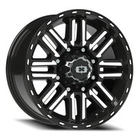 Vision 348 18x8.5 +18 8x170mm 124.2mm Gloss Black Machined Face