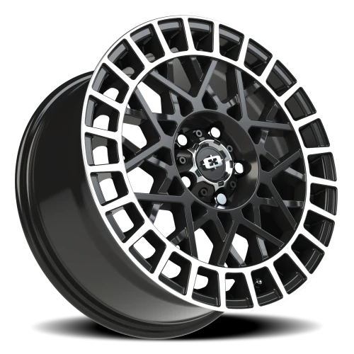 Vision 349 17x8 +40 5x110mm 72.1mm Gloss Black Machined Lip