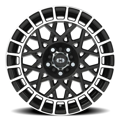 Vision 349 17x8 +40 5x107.95mm 72.1mm Gloss Black Machined Lip