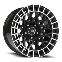 Vision 349 17x8.5 -24 5x127mm 76.1mm Gloss Black Machined Lip