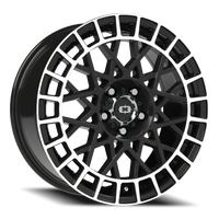 Vision 349 18x8.5 +12 5x114.3mm 76.1mm Gloss Black Machined Lip