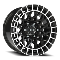 Vision 349 17x8.5 -12 6x139.7mm 106.2mm Gloss Black Machined Lip