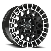 Vision 349 17x8.5 +12 6x139.7mm 106.2mm Gloss Black Machined Lip