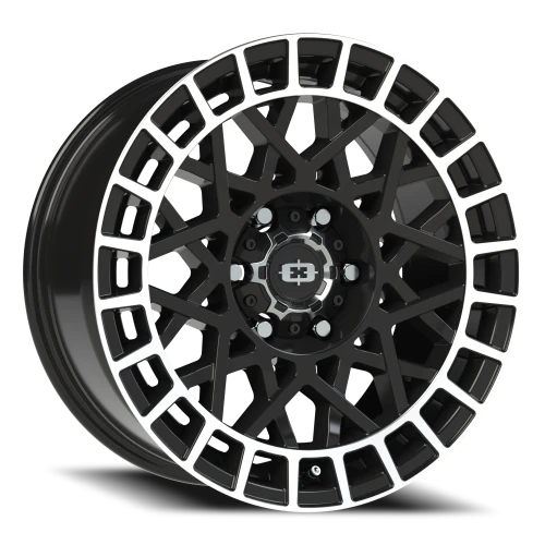 Vision 349 18x8.5 +12 6x139.7mm 106.2mm Gloss Black Machined Lip