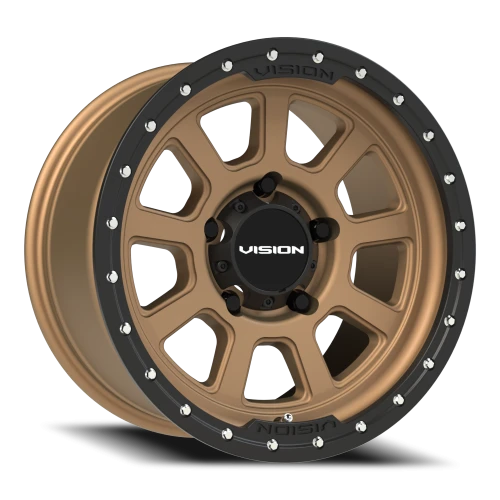 Vision 350 17x9 +12 5x150mm 110.2mm Bronze Satin Black Lip