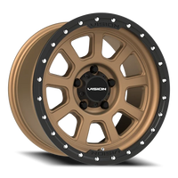 Vision 350 17x9 -12 5x127mm 78.1mm Bronze Satin Black Lip