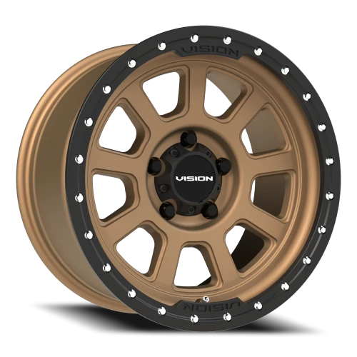 Vision 350 17x9 -12 5x127mm 78.1mm Bronze Satin Black Lip