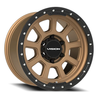Vision 350 17x9 -12 6x139.7mm 106.2mm Bronze Satin Black Lip