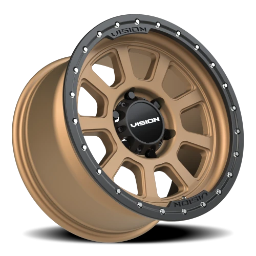 Vision 350 17x9 -12 6x139.7mm 106.2mm Bronze Satin Black Lip