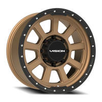 Vision 350 20x9 -12 8x170mm 125.2mm Bronze Satin Black Lip