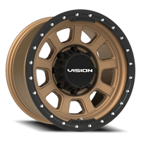 Vision 350 17x9 +12 8x170mm 125.2mm Bronze Satin Black Lip