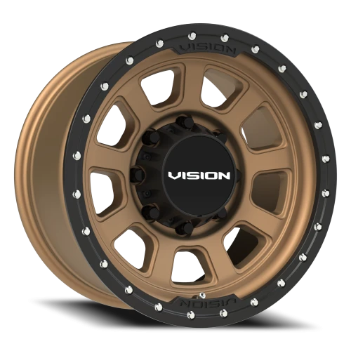 Vision 350 17x9 +12 8x165.1mm 125.2mm Bronze Satin Black Lip