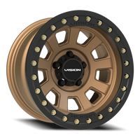 Vision 350BL 15x8 -28 5x114.3mm 83mm Bronze Satin Black Lip