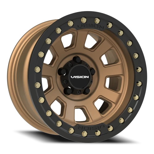 Vision 350BL 15x8 -28 5x114.3mm 83mm Bronze Satin Black Lip
