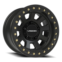 Vision 350BL 15x8 -28 5x139.7mm 108mm Satin Black