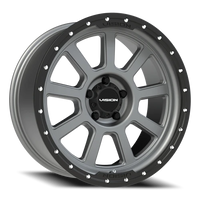 Vision 350 20x9 +10 5x127mm 78.1mm Satin Gray Satin Black Lip