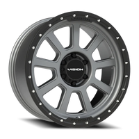 Vision 350 20x9 +0 6x139.7mm 78.1mm Satin Gray Satin Black Lip