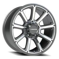 Vision 353 20x9 +12 5x150mm 110.2mm Gunmetal Machined Face
