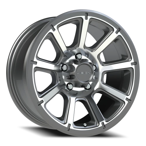 Vision 353 17x8.5 -6 5x127mm 78.1mm Gunmetal Machined Face