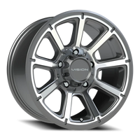 Vision 353 18x9 +12 5x150mm 110.2mm Gunmetal Machined Face
