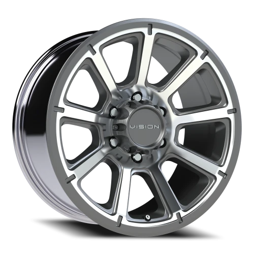 Vision 353 18x9 +18 6x139.7mm 106.2mm Gunmetal Machined Face