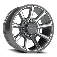 Vision 353 20x9 +12 8x180mm 124.2mm Gunmetal Machined Face
