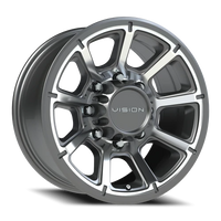 Vision 353 17x8.5 +18 8x165.1mm 125.2mm Gunmetal Machined Face