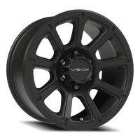 Vision 353 17x8.5 +18 6x139.7mm 106.2mm Matte Black