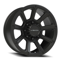 Vision 353 20x9 +12 8x165.1mm 125.2mm Matte Black